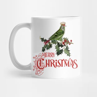 Christmas Illustration with Bird Mug